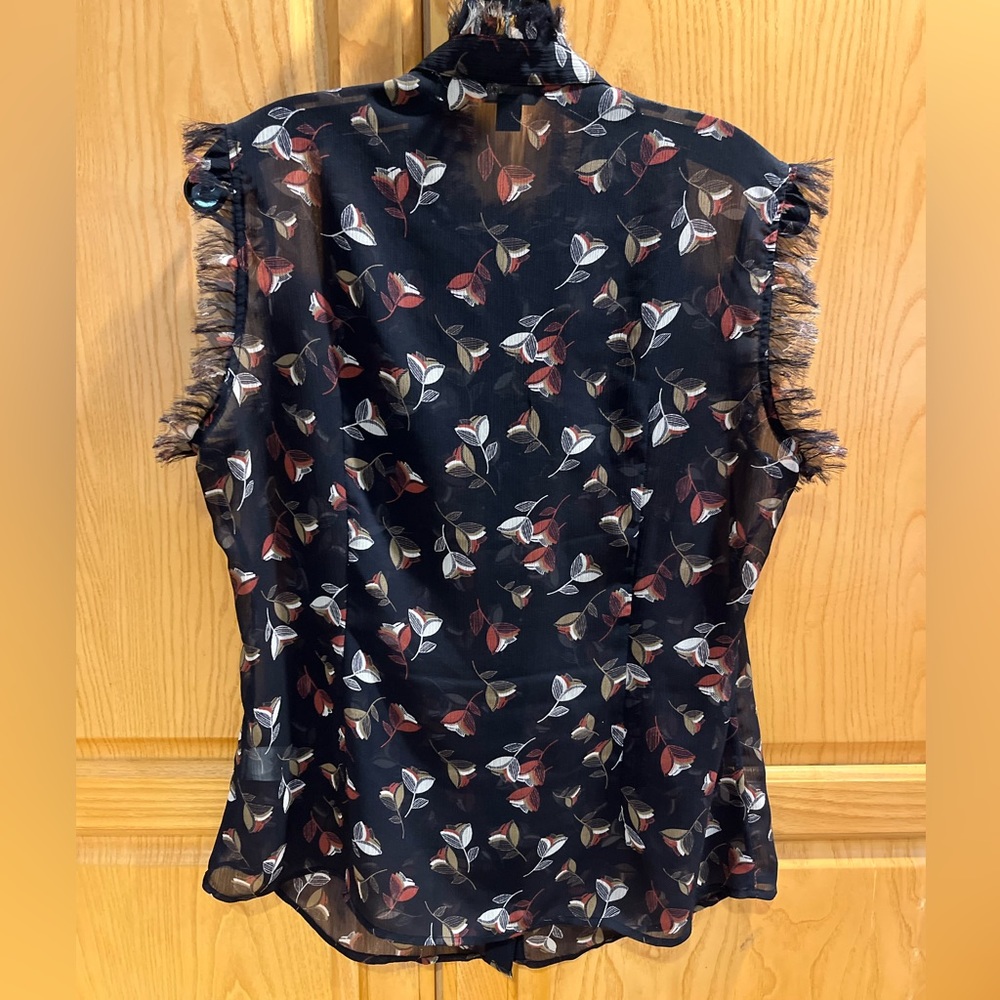 Banana Republic Semi Sheer Blouse Size Large